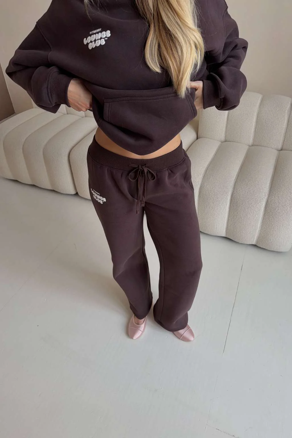 LOUNGE CLUB FLARED LEG JOGGERS - Image 11