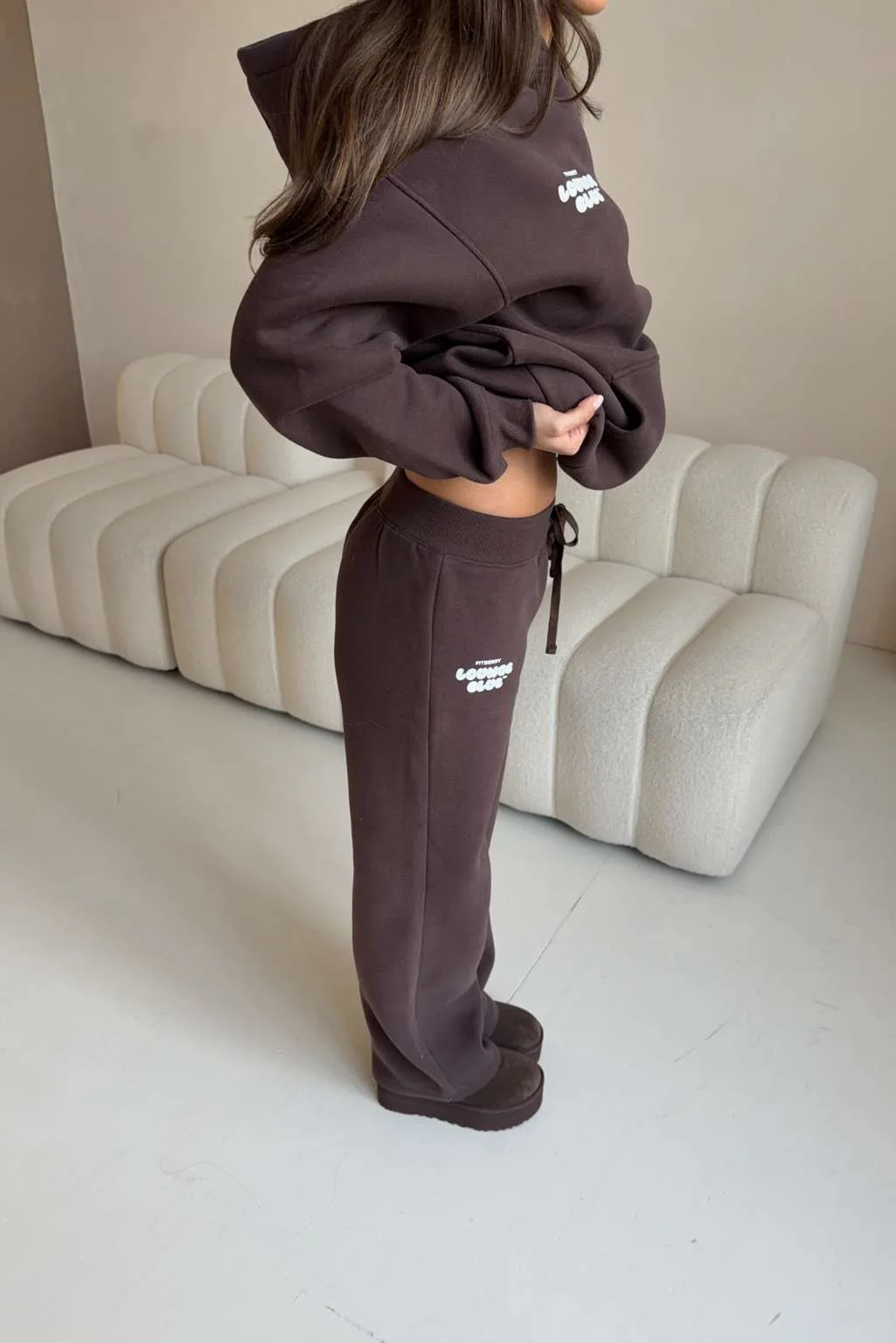 LOUNGE CLUB FLARED LEG JOGGERS - Image 12