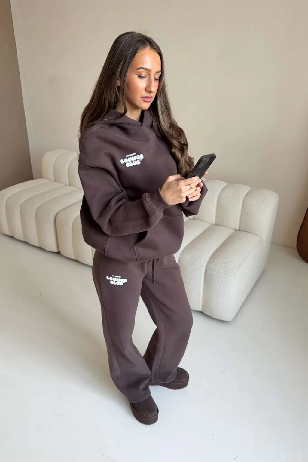 LOUNGE CLUB FLARED LEG JOGGERS - Image 3