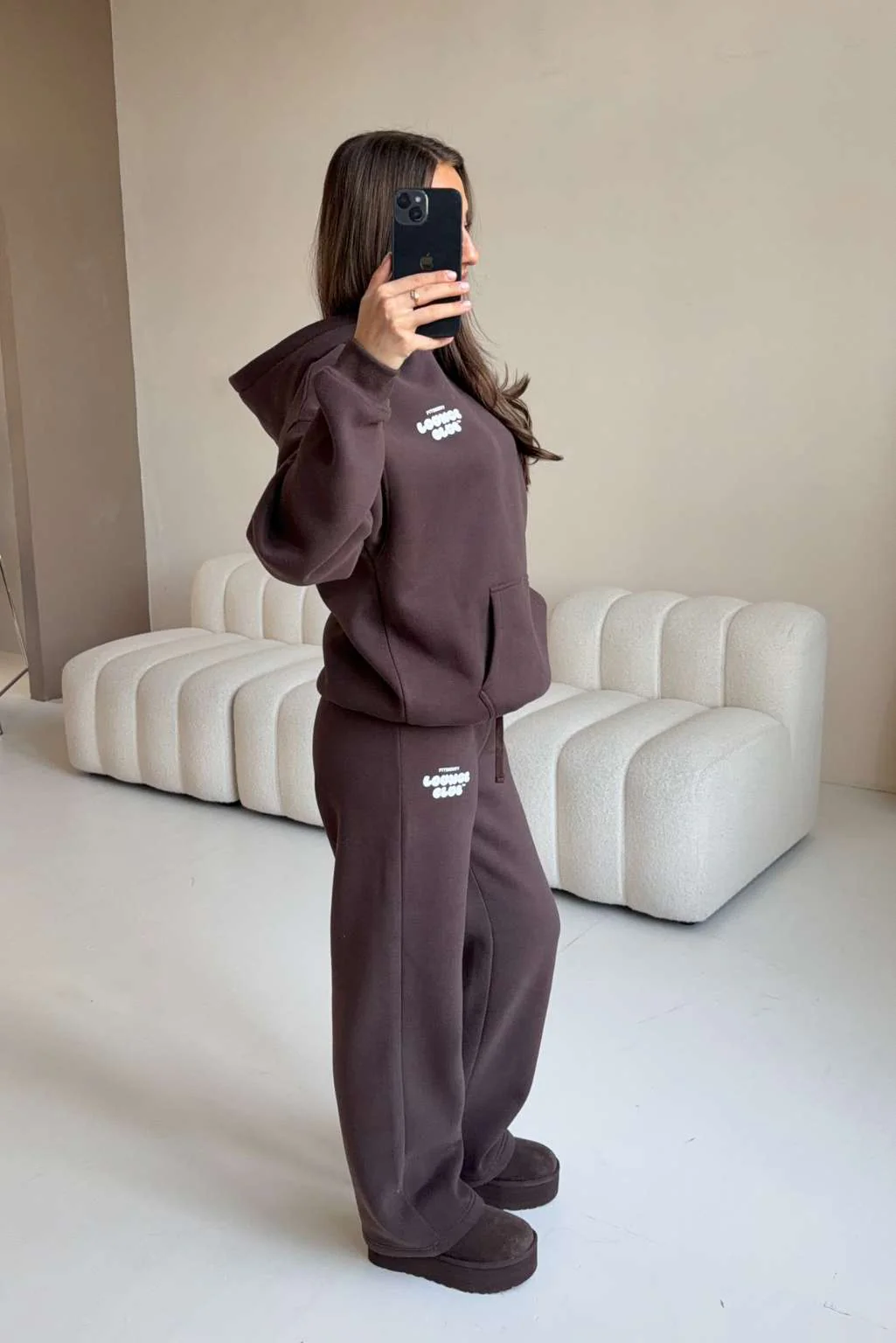 LOUNGE CLUB FLARED LEG JOGGERS - Image 9