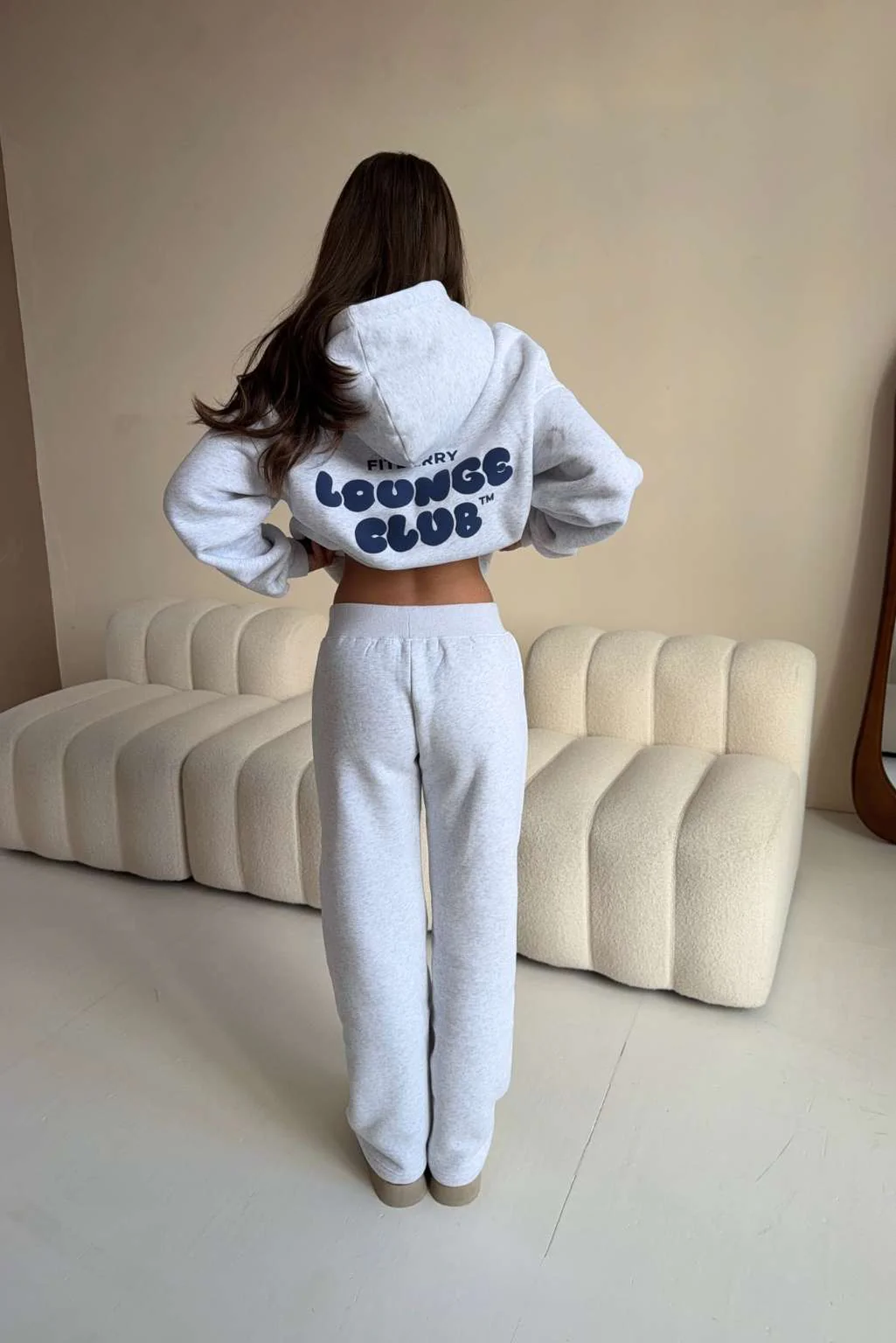 LOUNGE CLUB FLARED LEG JOGGERS - Image 4