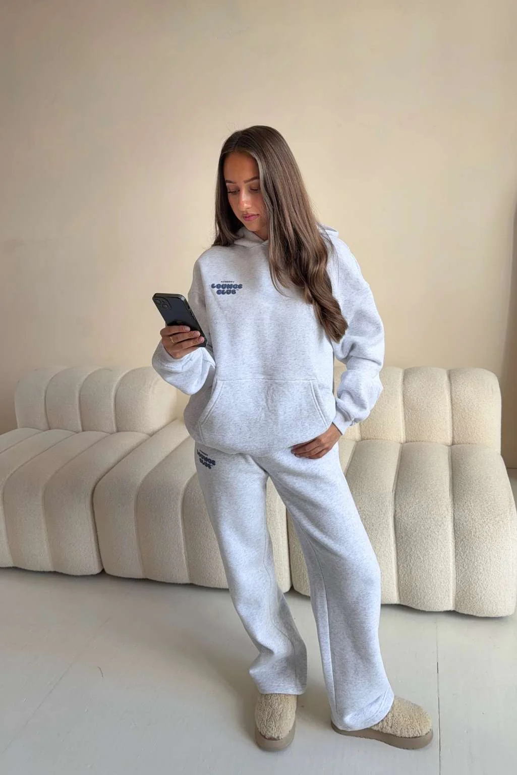 LOUNGE CLUB FLARED LEG JOGGERS - Image 6