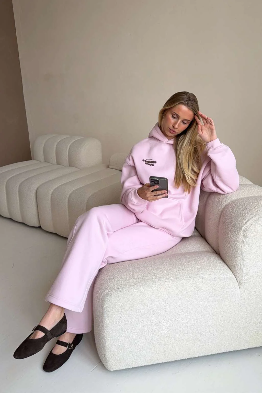 LOUNGE CLUB FLARED LEG JOGGERS - Image 12