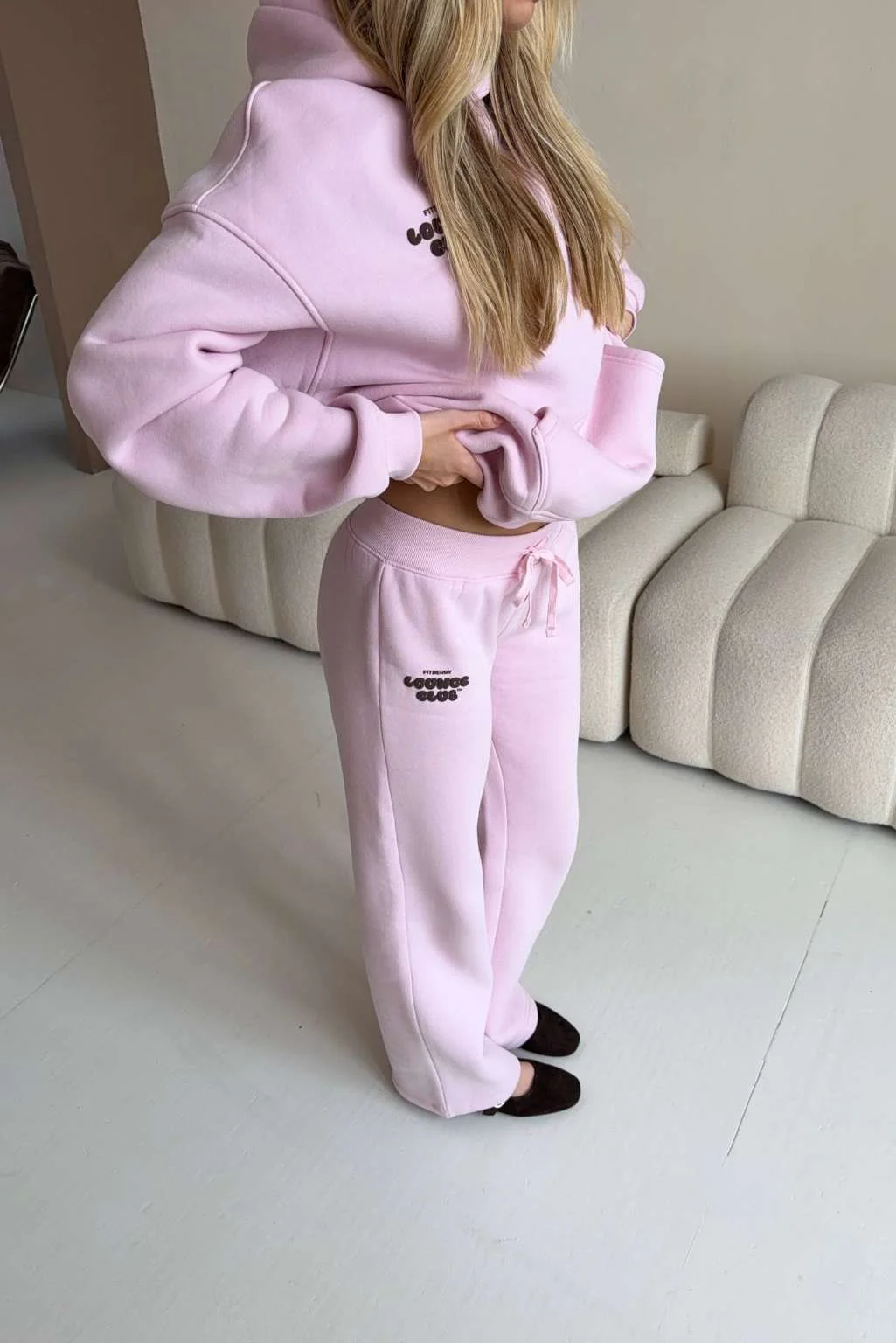 LOUNGE CLUB FLARED LEG JOGGERS - Image 13