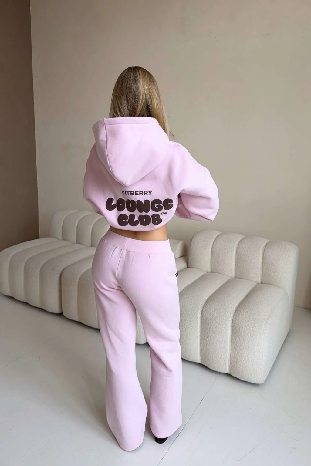 LOUNGE CLUB FLARED LEG JOGGERS - Image 3