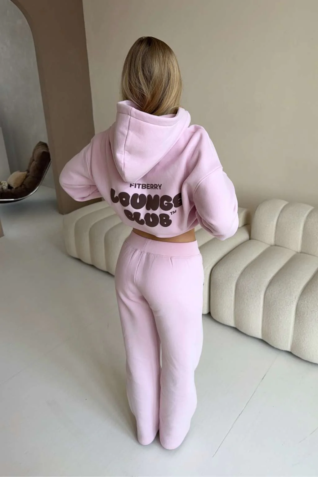 LOUNGE CLUB FLARED LEG JOGGERS - Image 5