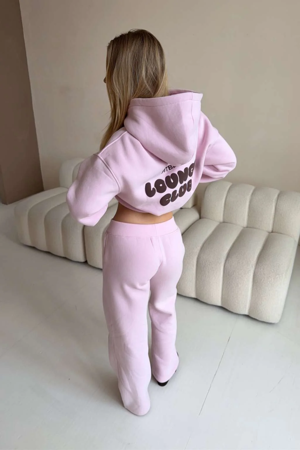 LOUNGE CLUB FLARED LEG JOGGERS - Image 7