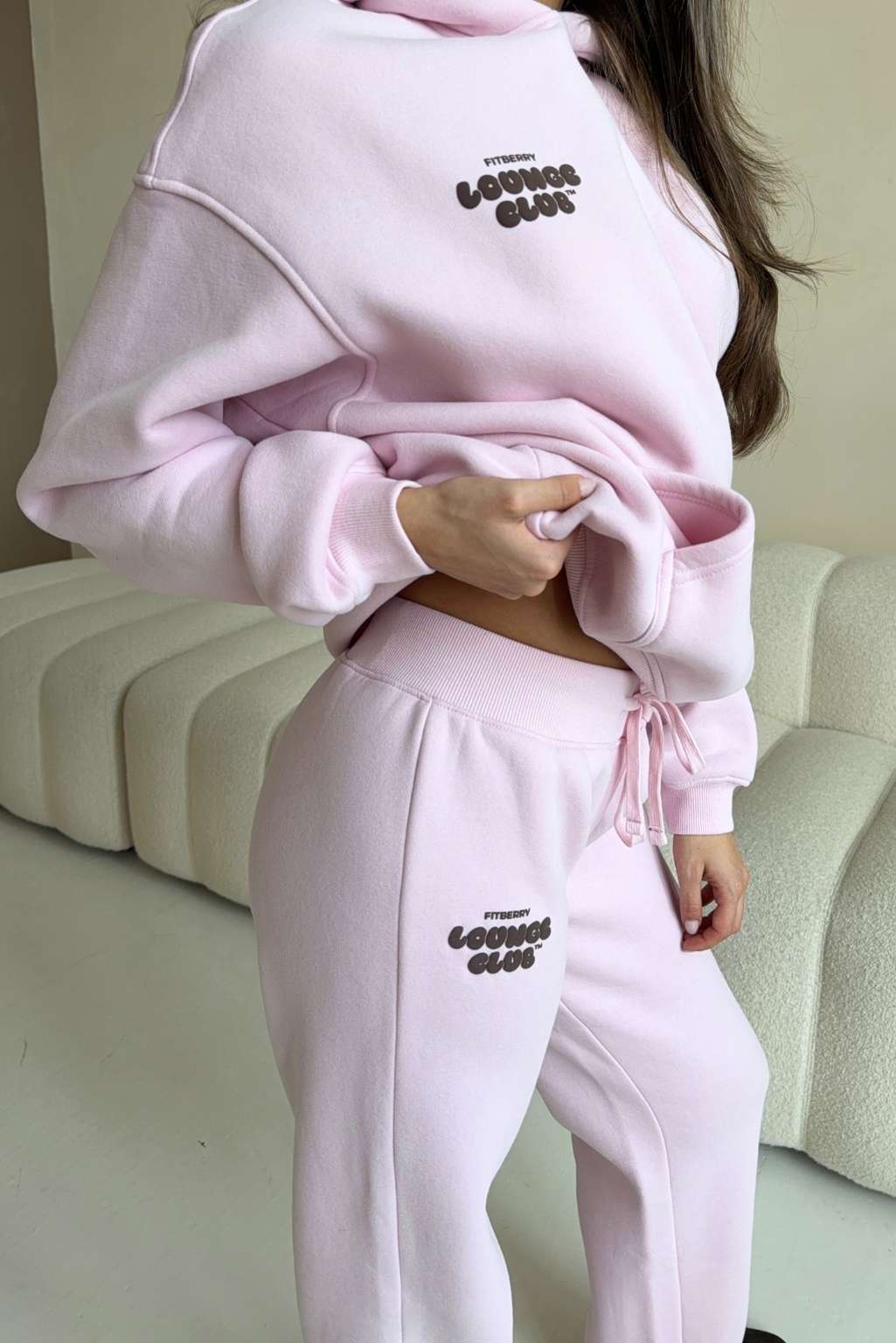 LOUNGE CLUB FLARED LEG JOGGERS - Image 9